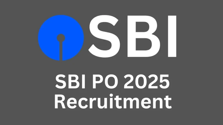 SBI PO 2025 Recruitment